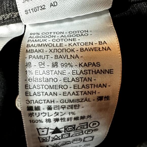 Levi's Low Pitch Bootcut Jeans Easy Fit Stretch Denim Zip Fly Cotton Black 28 - Picture 6 of 8